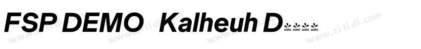 FSP DEMO   Kalheuh D字体转换